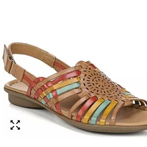 Naturalizer "Whistle"  Multi-Color Leather Huaraches Sandal 8.5 Excellent